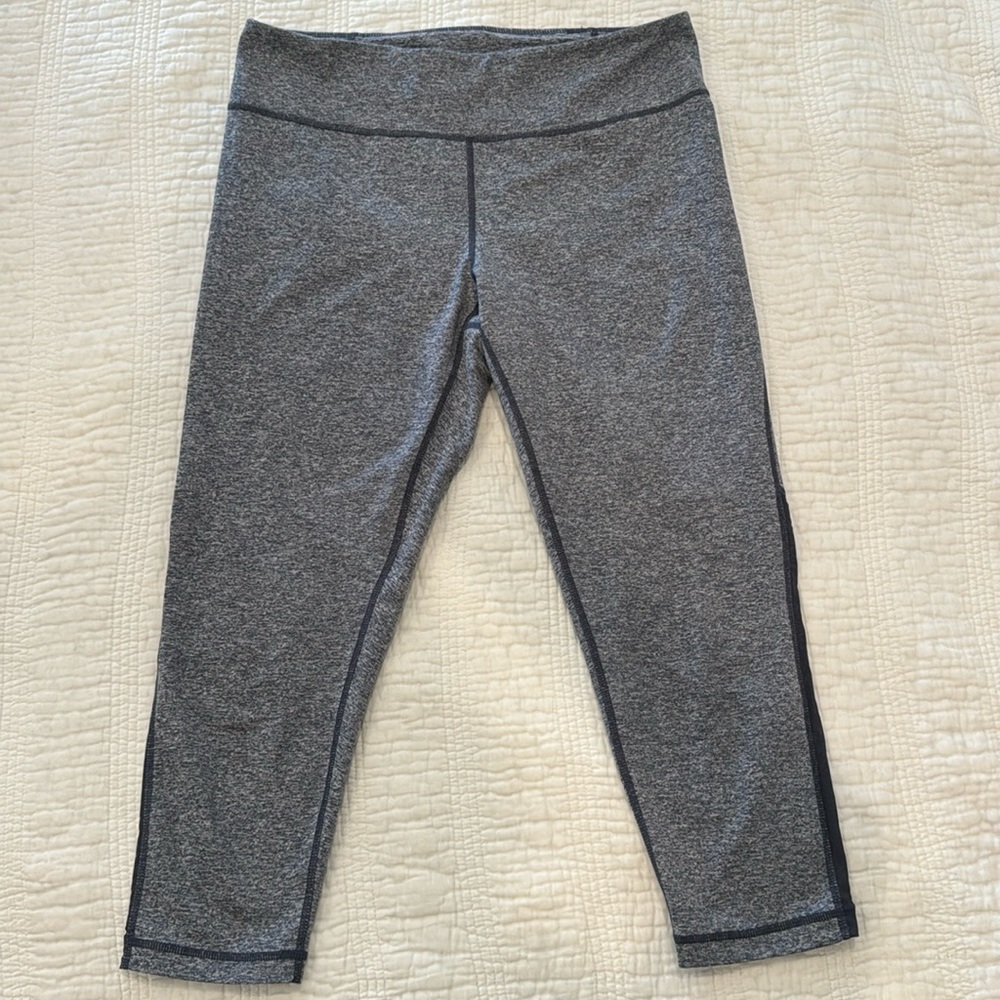 Zella Cropped Leggings Large | Mesh Panel Activewear EUC